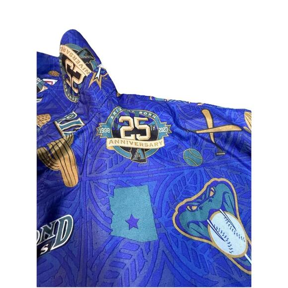 Arizona Diamondbacks MLB Hawaiian Shirt XL Purple Button Down Promo Budweiser - Picture 3 of 4